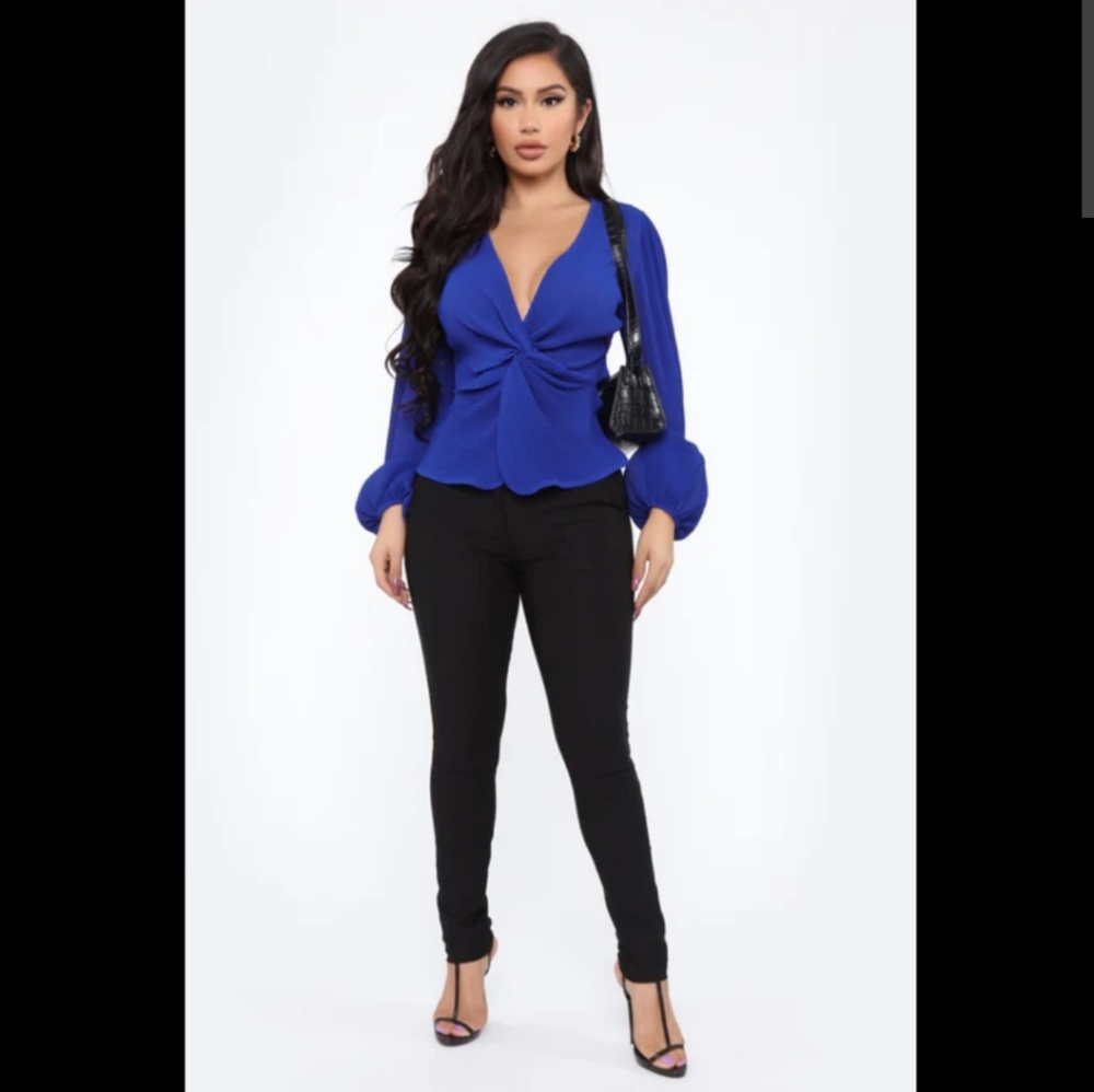 Always Down for Whatever Top - Royal - Picture 2 of 6